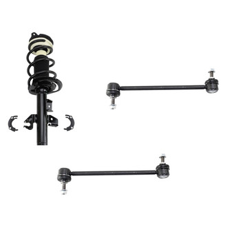 TRQ® - Front Driver Side Complete Strut Assembly and Stabilizer Bar Link Kit