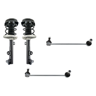 TRQ® - Front Driver Side Complete Strut Assembly and Stabilizer Bar Link Kit