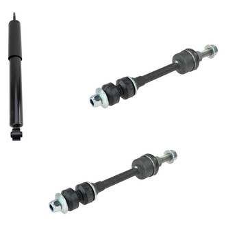 TRQ® - Front Driver Side Shock Absorber and Stabilizer Bar Link Kit