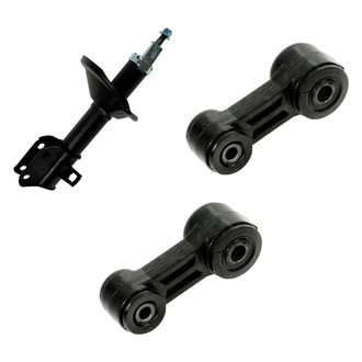 TRQ® BNDL-130947 - Front Driver Side Strut and Stabilizer Bar Link Kit