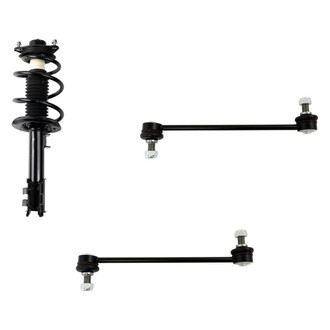 TRQ® - Front Driver Side Complete Strut Assembly and Stabilizer Bar Link Kit