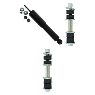 TRQ® - Front Driver Side Shock Absorber and Stabilizer Bar Link Kit