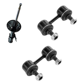 TRQ® - Front Driver Side Strut and Stabilizer Bar Link Kit