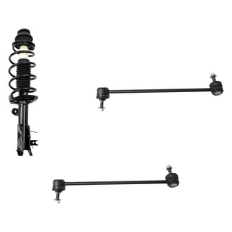 TRQ® - Front Driver Side Complete Strut Assembly and Stabilizer Bar Link Kit