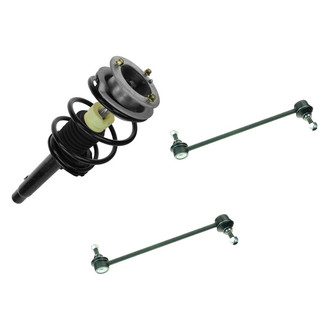 TRQ® - Front Driver Side Complete Strut Assembly and Stabilizer Bar Link Kit