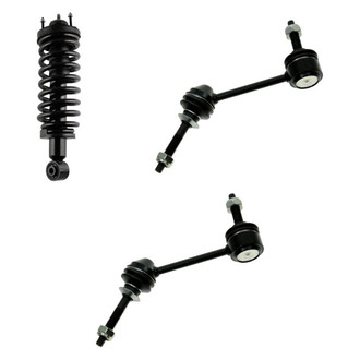 TRQ® - Front Driver Side Complete Strut Assembly and Stabilizer Bar Link Kit