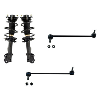 TRQ® - Front Driver Side Complete Strut Assembly and Stabilizer Bar Link Kit