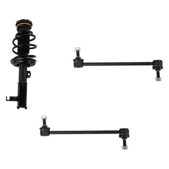 TRQ® - Front Driver Side Complete Strut Assembly and Stabilizer Bar Link Kit