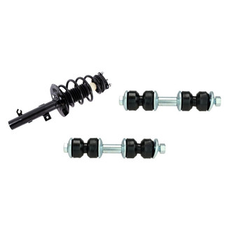 TRQ® - Front Driver Side Complete Strut Assembly and Stabilizer Bar Link Kit