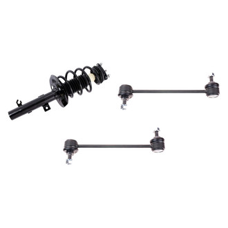 TRQ® - Front Driver Side Complete Strut Assembly and Stabilizer Bar Link Kit