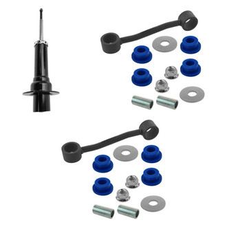 TRQ® - Front Driver Side Shock Absorber and Stabilizer Bar Link Kit