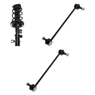 TRQ® - Front Driver Side Complete Strut Assembly and Stabilizer Bar Link Kit
