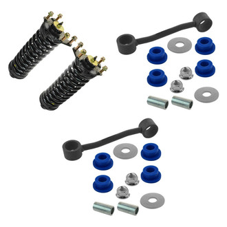 TRQ® - Front Driver Side Complete Strut Assembly and Stabilizer Bar Link Kit