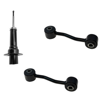 TRQ® - Front Driver Side Shock Absorber and Stabilizer Bar Link Kit