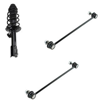 TRQ® - Front Driver Side Strut and Stabilizer Bar Link Kit