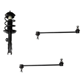 TRQ® - Front Driver Side Complete Strut Assembly and Stabilizer Bar Link Kit