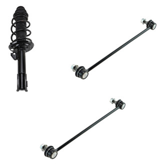 TRQ® - Front Driver Side Complete Strut Assembly and Stabilizer Bar Link Kit