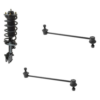 TRQ® - Front Driver Side Complete Strut Assembly and Stabilizer Bar Link Kit