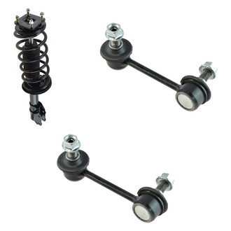 TRQ® - Front Driver Side Complete Strut Assembly and Stabilizer Bar Link Kit