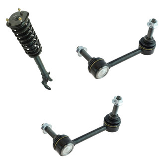TRQ® - Front Driver Side Complete Strut Assembly and Stabilizer Bar Link Kit