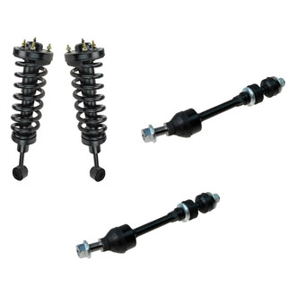 TRQ® - Front Driver Side Complete Strut Assembly and Stabilizer Bar Link Kit