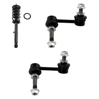 TRQ® - Front Driver Side Complete Strut Assembly and Stabilizer Bar Link Kit