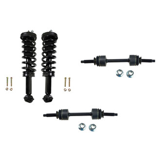 TRQ® - Front Driver Side Complete Strut Assembly and Stabilizer Bar Link Kit