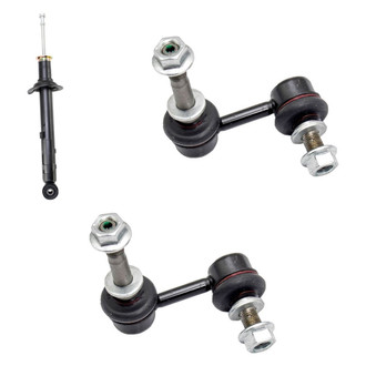 TRQ® - Front Driver Side Shock Absorber and Stabilizer Bar Link Kit