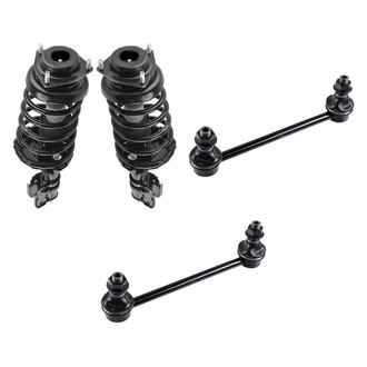 TRQ® - Front Driver Side Complete Strut Assembly and Stabilizer Bar Link Kit