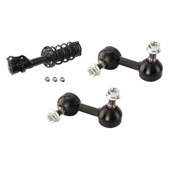 TRQ® - Front Driver Side Complete Strut Assembly and Stabilizer Bar Link Kit