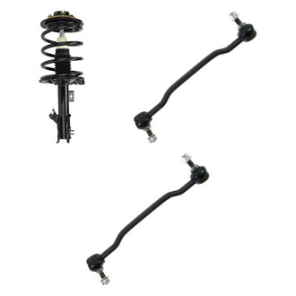 TRQ® - Front Driver Side Complete Strut Assembly and Stabilizer Bar Link Kit