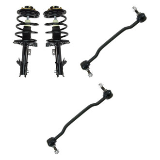TRQ® - Front Driver Side Complete Strut Assembly and Stabilizer Bar Link Kit
