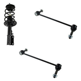 TRQ® - Front Driver Side Complete Strut Assembly and Stabilizer Bar Link Kit