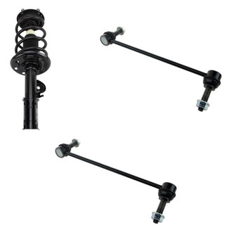 TRQ® - Front Driver Side Complete Strut Assembly and Stabilizer Bar Link Kit