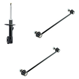 TRQ® - Driver Side Shock Absorbers and Stabilizer Bar Link Kit