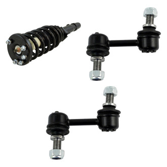 TRQ® - Front Driver Side Complete Strut Assembly and Stabilizer Bar Link Kit