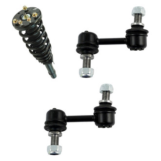 TRQ® - Front Driver Side Complete Strut Assembly and Stabilizer Bar Link Kit