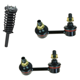 TRQ® - Front Driver Side Complete Strut Assembly and Stabilizer Bar Link Kit