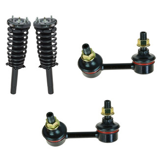 TRQ® - Front Driver Side Complete Strut Assembly and Stabilizer Bar Link Kit