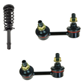 TRQ® - Front Driver Side Complete Strut Assembly and Stabilizer Bar Link Kit