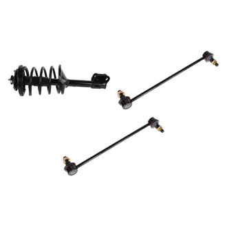 TRQ® - Front Driver Side Complete Strut Assembly and Stabilizer Bar Link Kit