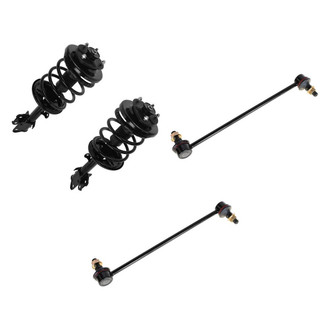 TRQ® - Front Driver Side Complete Strut Assembly and Stabilizer Bar Link Kit