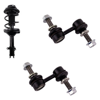 TRQ® - Front Driver Side Complete Strut Assembly and Stabilizer Bar Link Kit