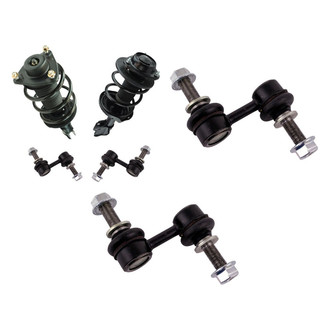 TRQ® - Front Driver Side Complete Strut Assembly and Stabilizer Bar Link Kit