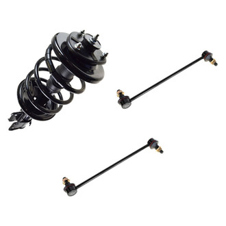 TRQ® - Front Driver Side Complete Strut Assembly and Stabilizer Bar Link Kit