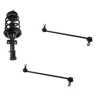 TRQ® - Front Driver Side Strut and Stabilizer Bar Link Kit