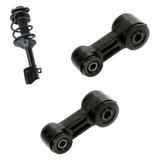 TRQ® - Front Driver Side Complete Strut Assembly and Stabilizer Bar Link Kit