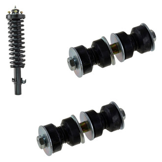 TRQ® - Front Complete Strut Assembly and Stabilizer Bar Link Kit