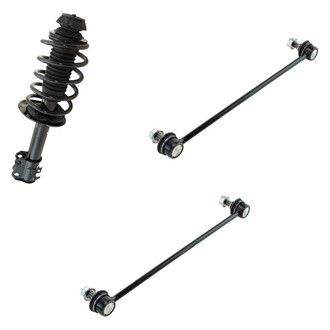 TRQ® - Front Driver Side Complete Strut Assembly and Stabilizer Bar Link Kit