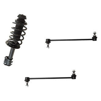 TRQ® - Front Driver Side Complete Strut Assembly and Stabilizer Bar Link Kit